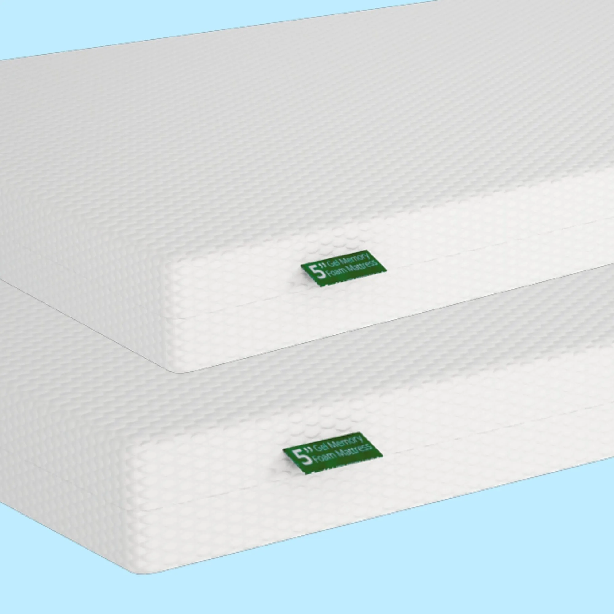 5-Inch Twin & Full Memory Foam Mattress Bundle