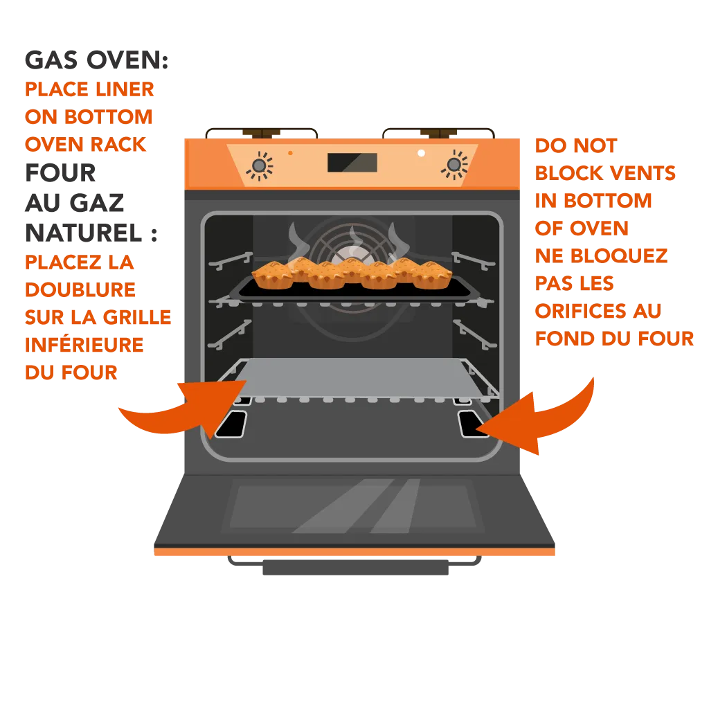 670 NonStick Reusable Trimmable Oven Liner Range Kleen