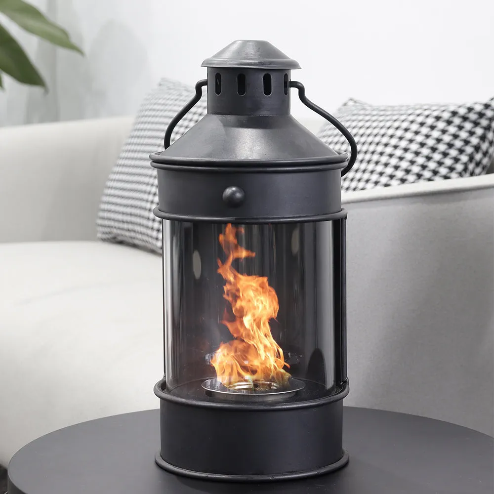 6" x16" Portable Elegant Desktop Fireplace Lantern Fireplace Stove