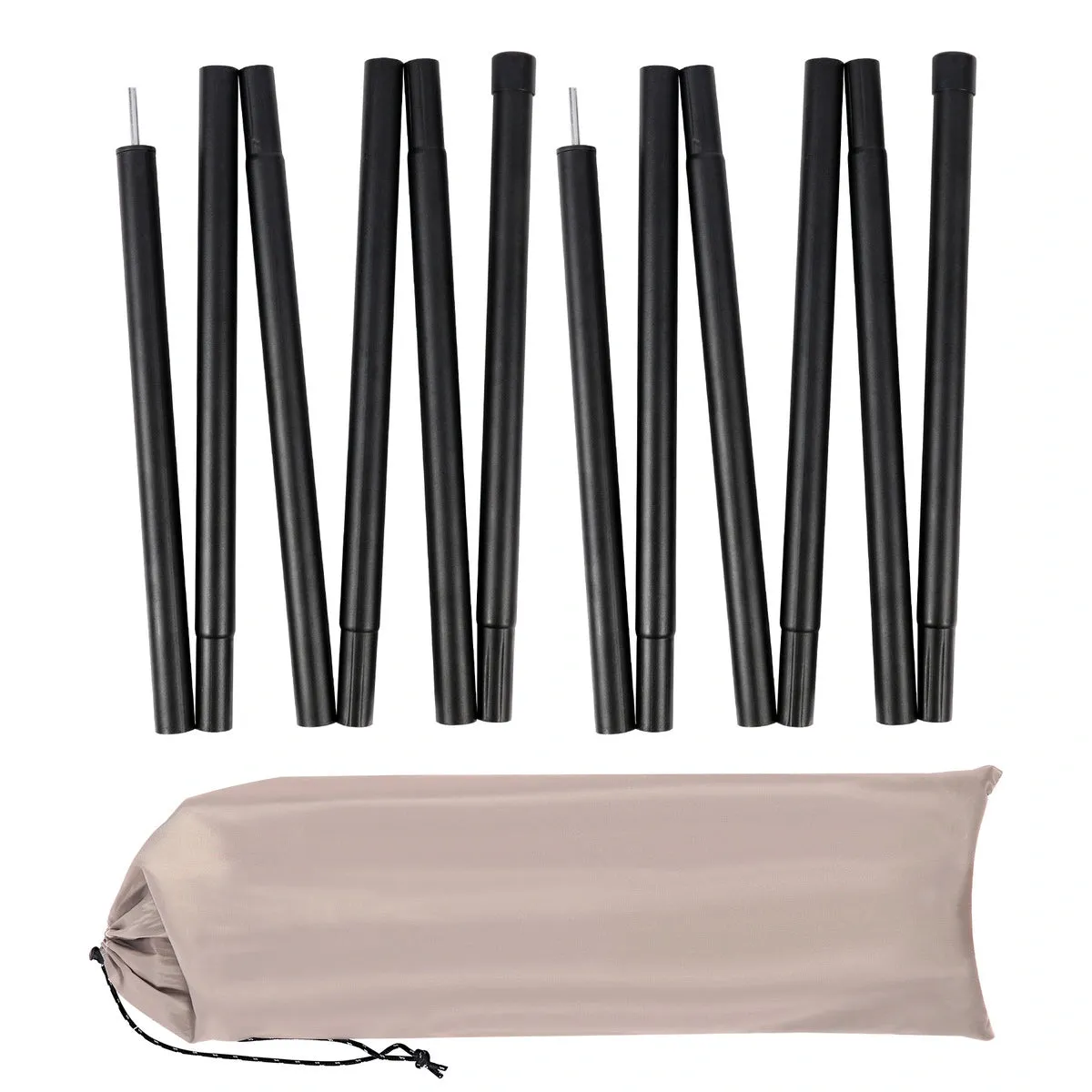 Aluminum Adjustable Telescoping Tarp Poles