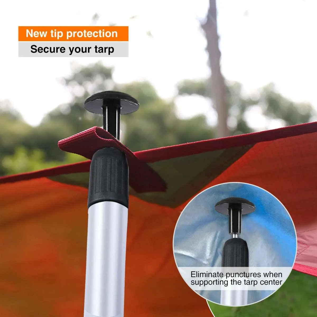 Aluminum Adjustable Telescoping Tarp Poles