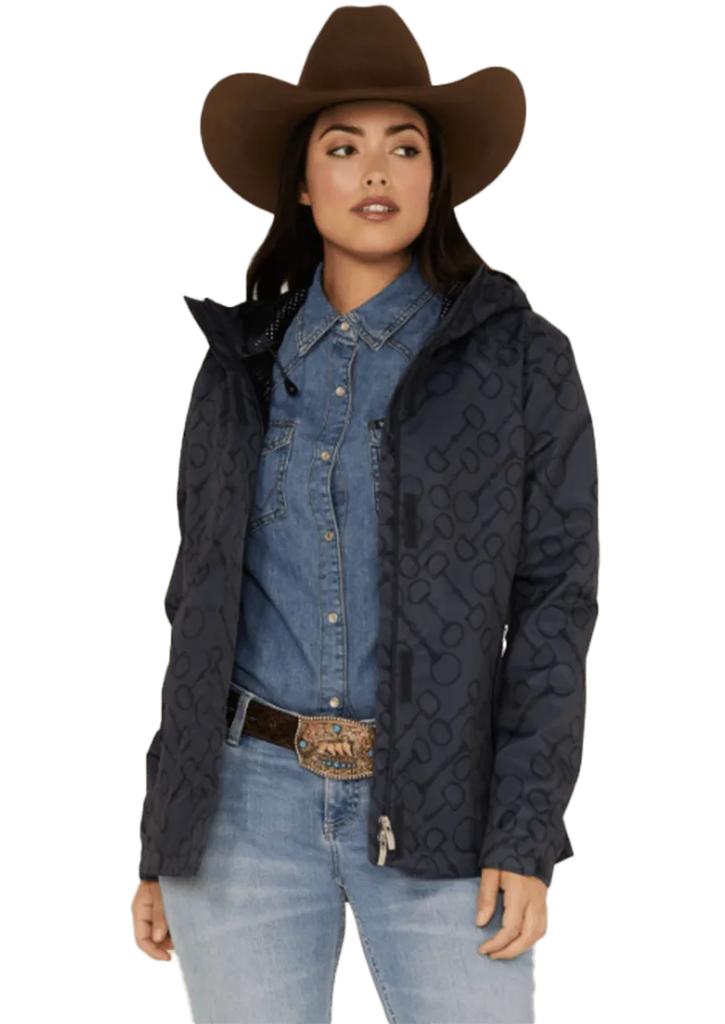 Ariat Women's Spectator Blue Nights Bit Print Waterproof Jacket