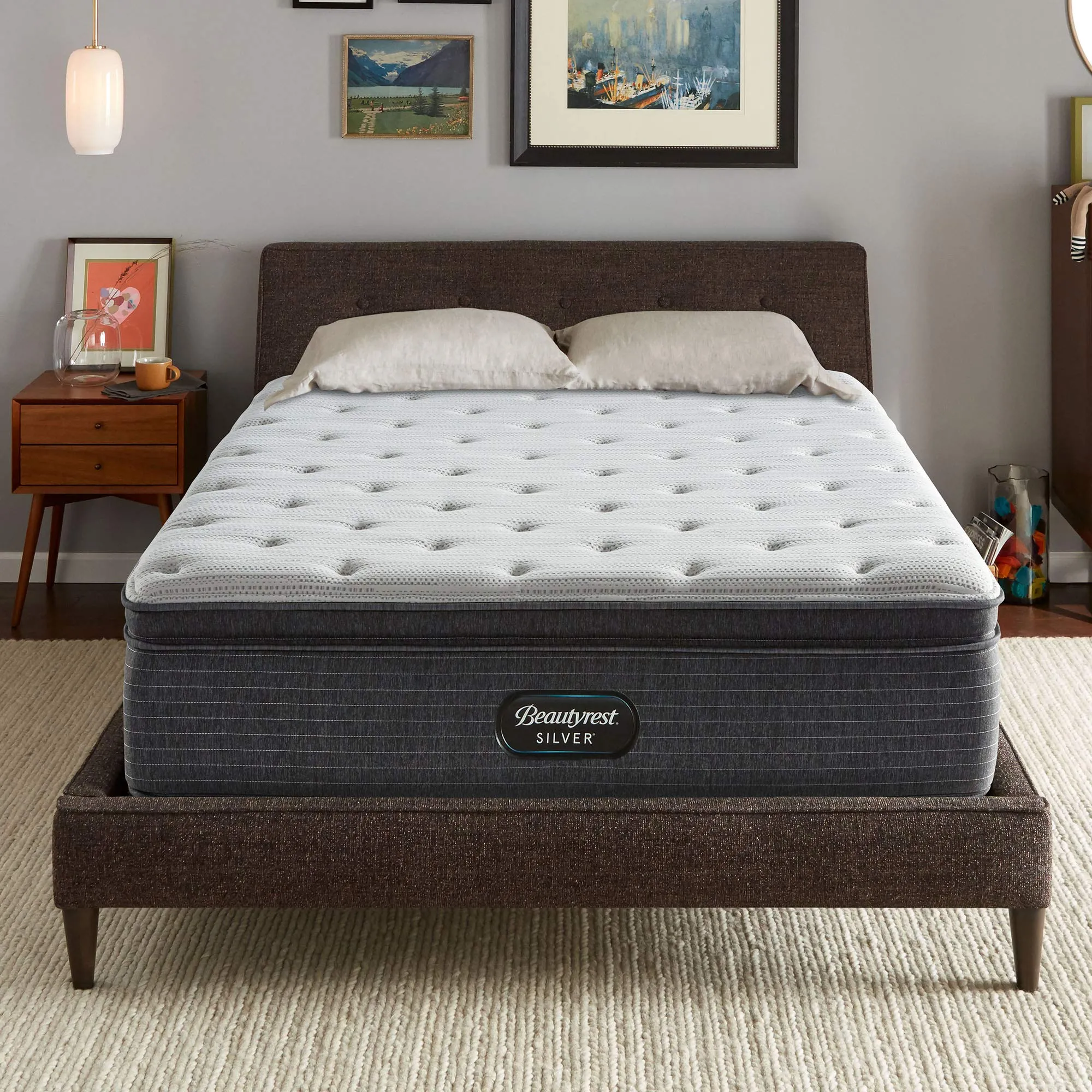 Beautyrest Silver BRS900 15 inch Medium Pillow Top Mattress, Full, Mattress Only