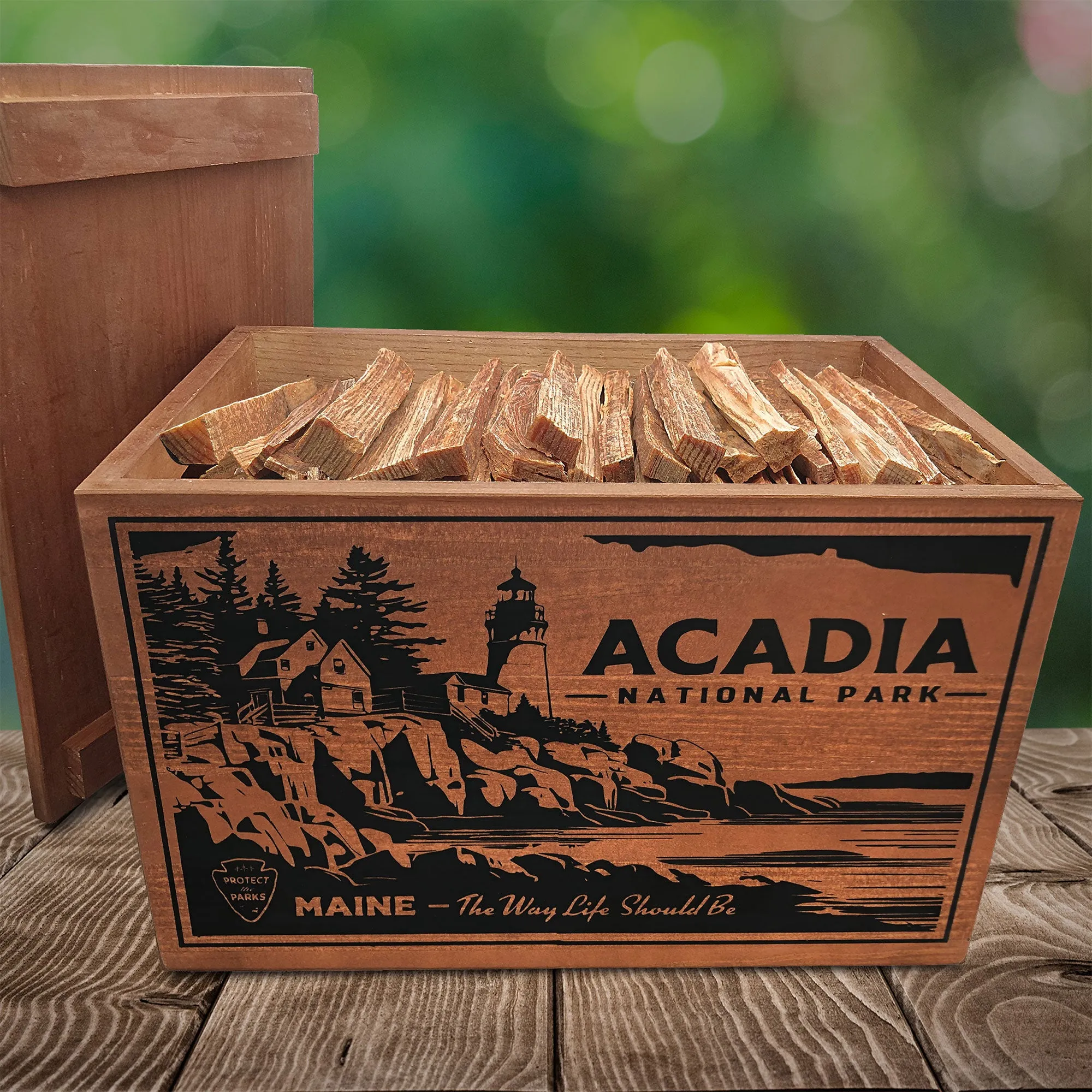 Better Wood Products Protect the Parks Fatwood Firestarter Sticks, Acadia Box