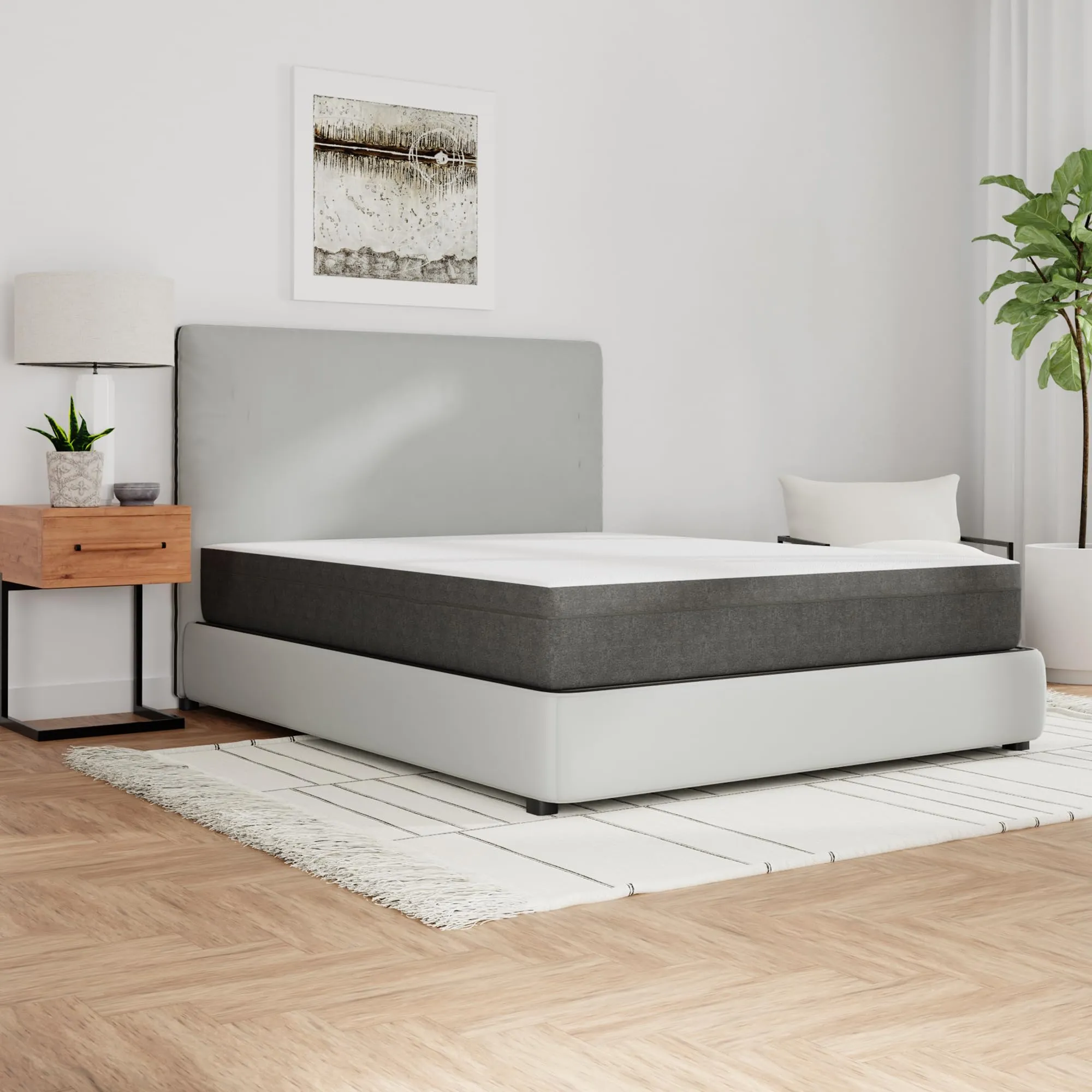 Blissful Nights - Twin Long Mattress - Medium Firm 10" Cool Gel Memory Foam.