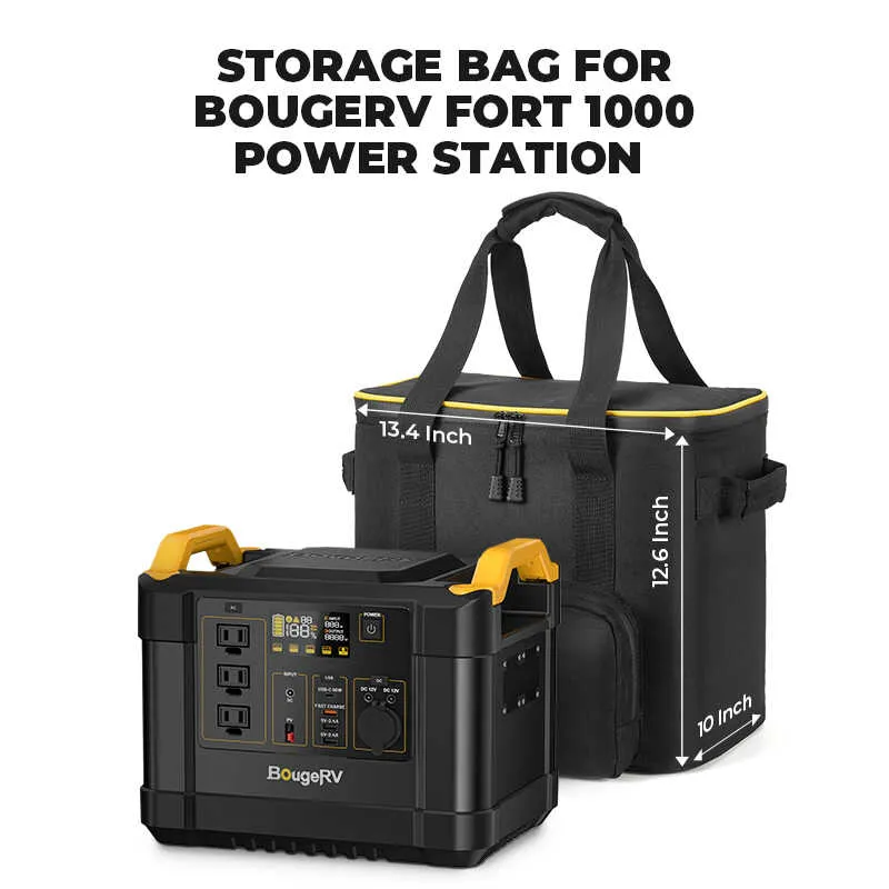 BougeRV FORT 1000 1,120Wh / 1,200W LiFePO4 Portable Power Station / Generator Bundle | ISE120N