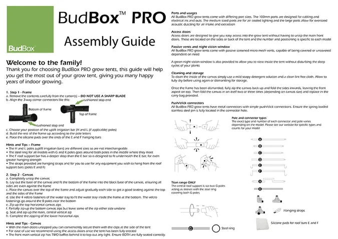 Bud Box Pro Tent Silver - 200 x 200 x 220cm