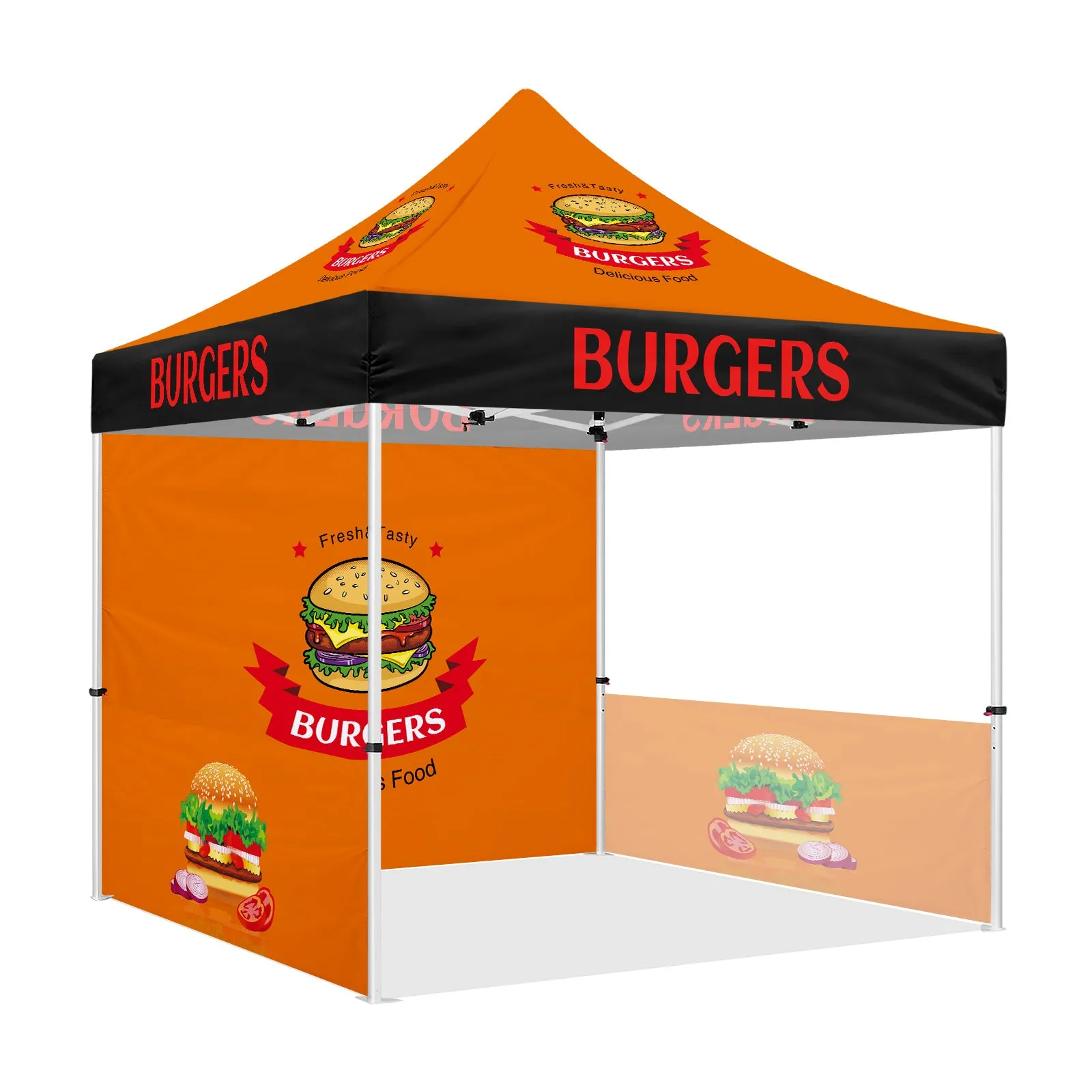 Burger Tent-ABLEM8CANOPY 10x10 Burger Pop Up Tents Canopies