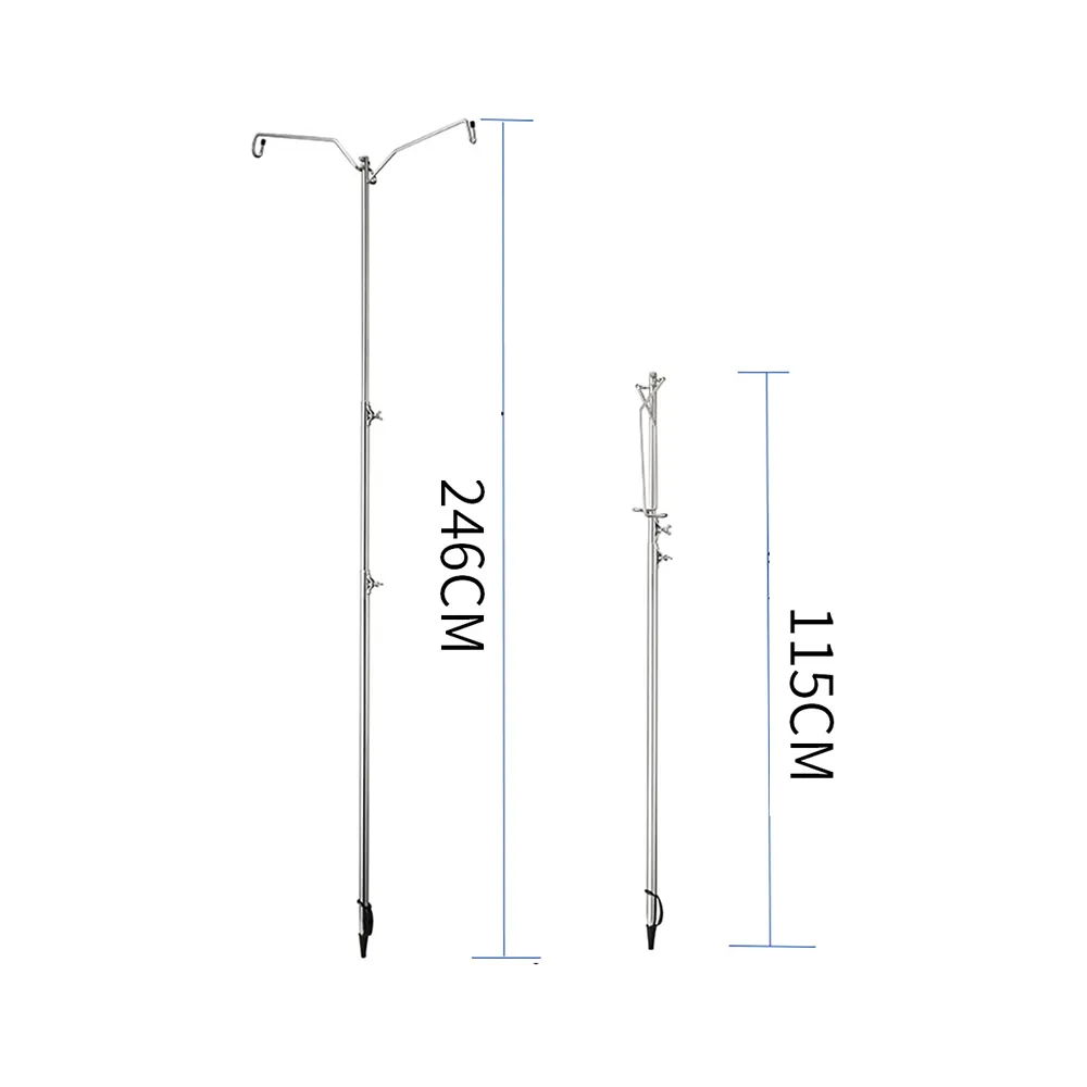 Campingmoon Professor Dual Hanger Lantern Stand