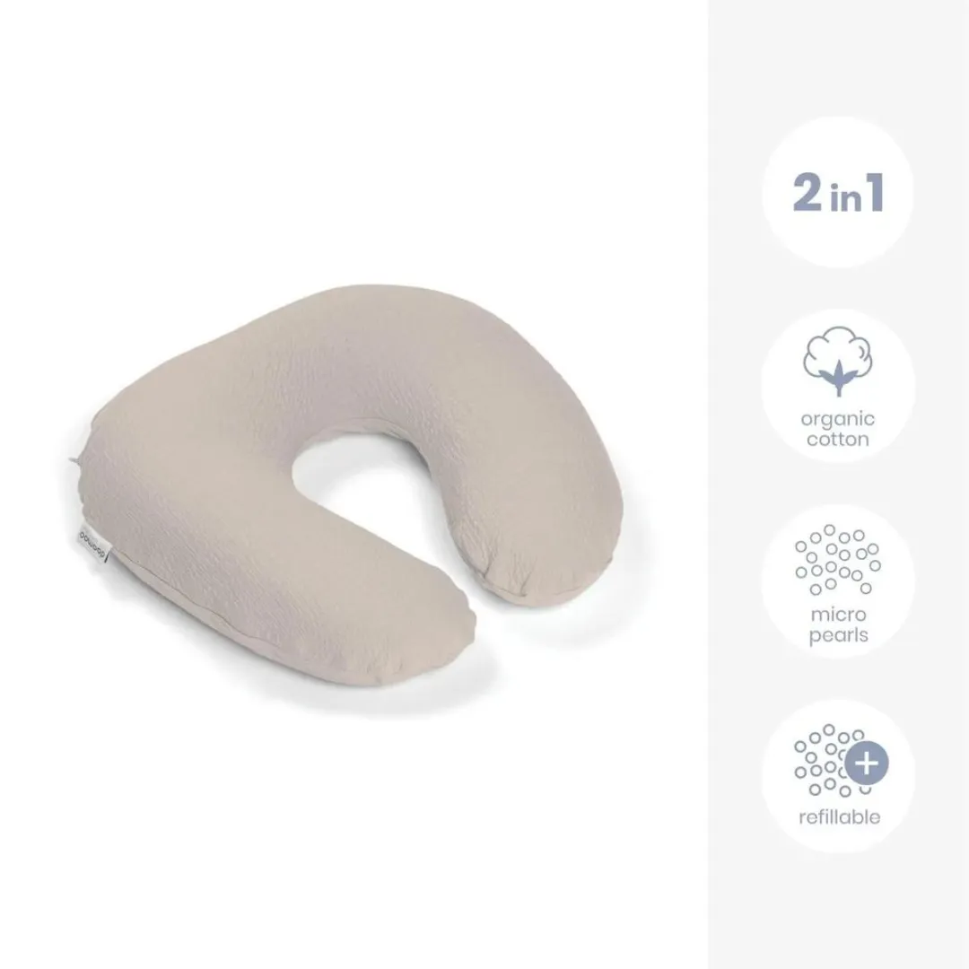 Doomoo Softy Nursing Pillow - Tetra Jersey Sand