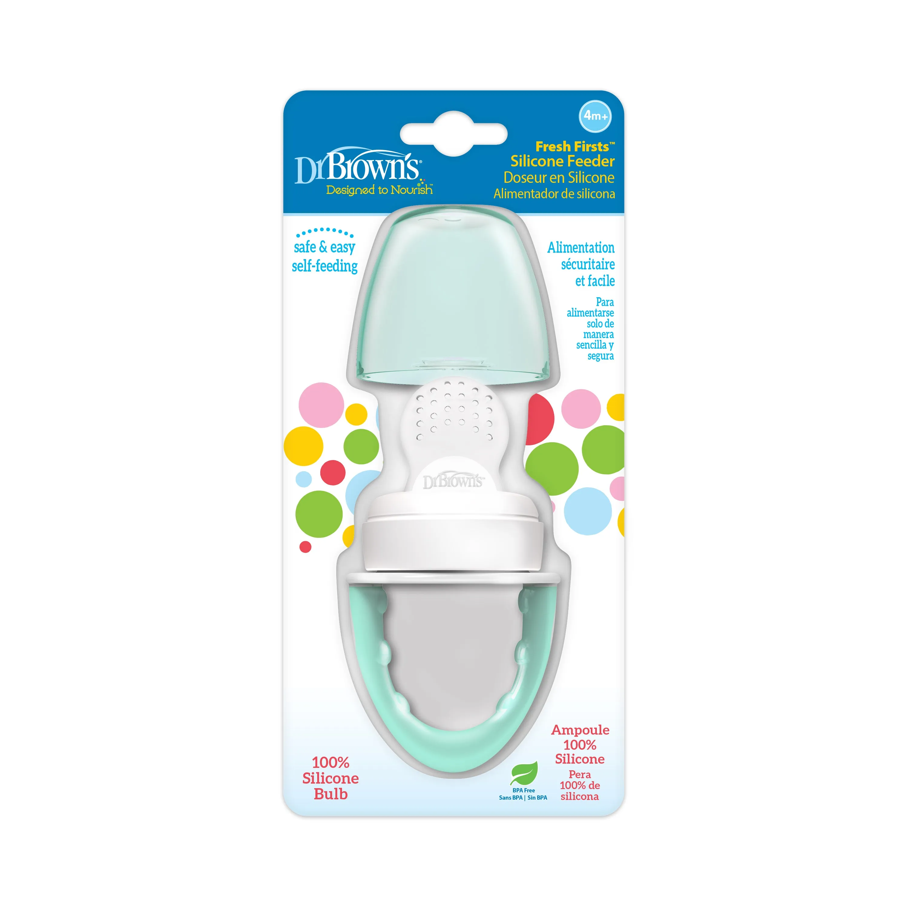 Dr. Brown’s™ Fresh Firsts™ Silicone Feeder - Mint