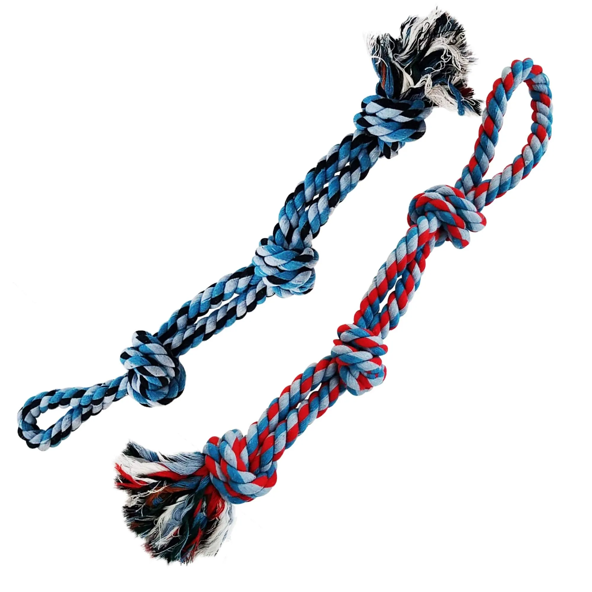 Durable Dog Rope Toys Cotton Ropes For Medium - Large Dog - Aggressive Chewers - Tug