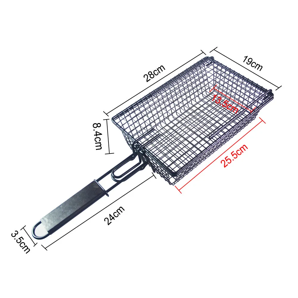 Grilling Nonstick Grill Basket with Lid