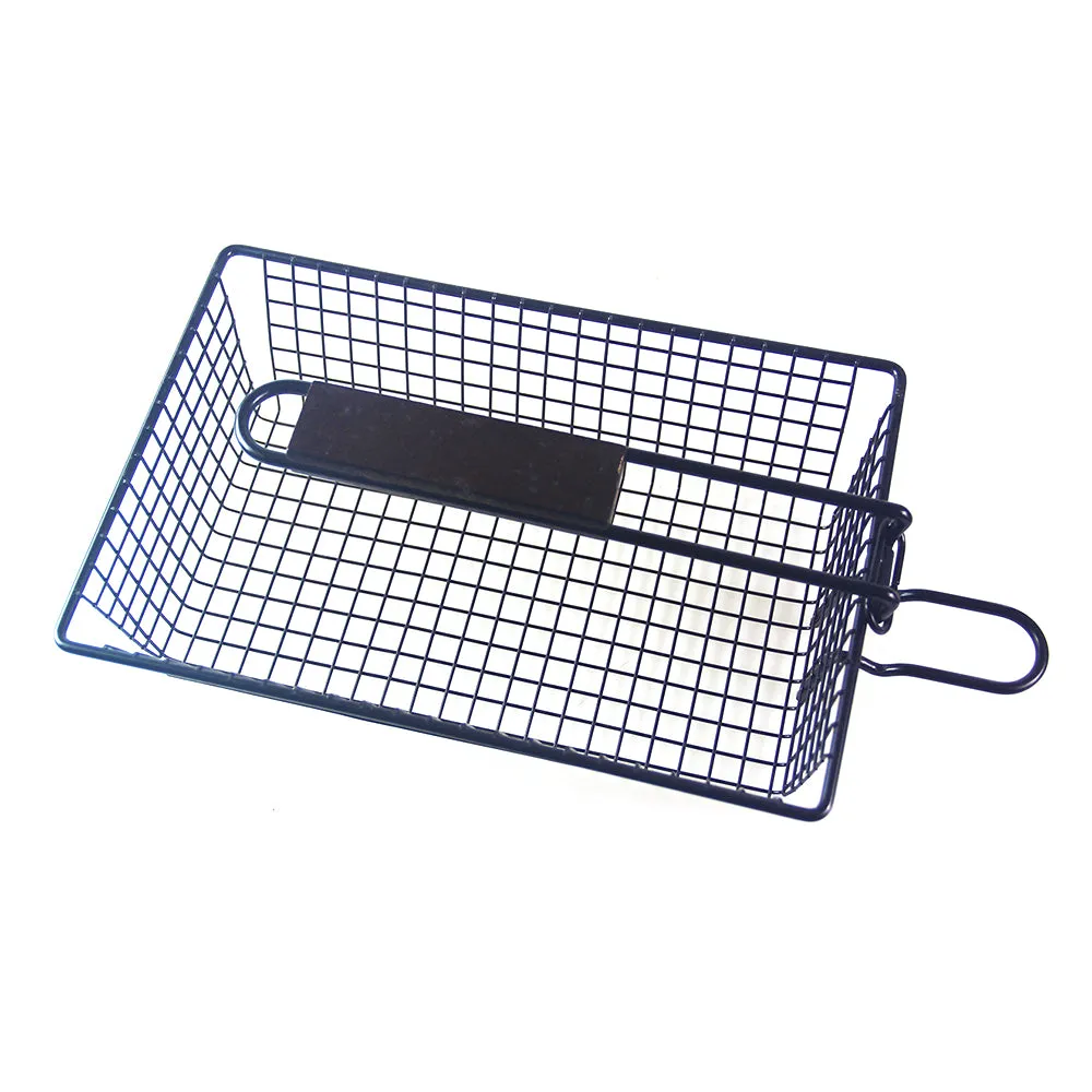 Grilling Nonstick Grill Basket with Lid