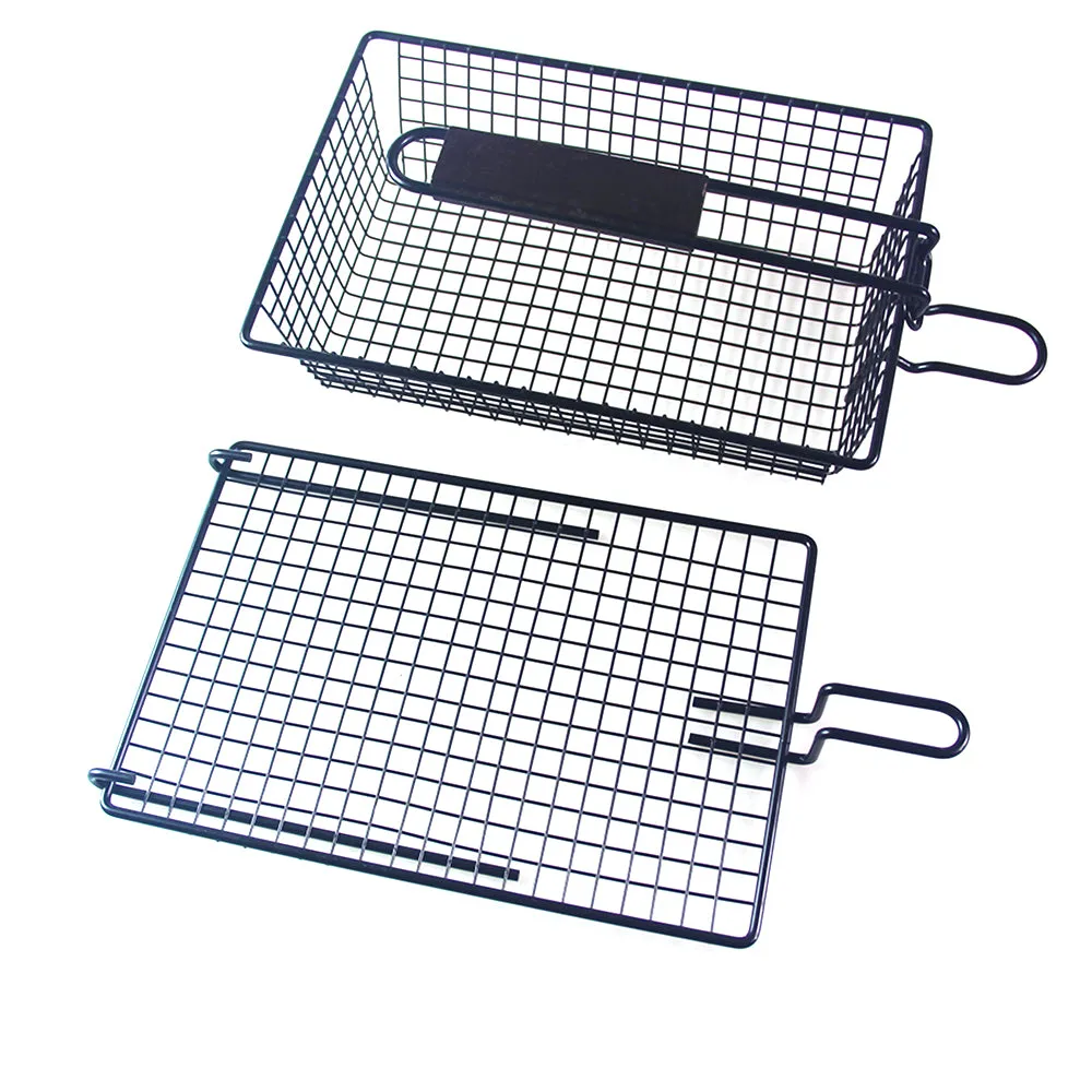 Grilling Nonstick Grill Basket with Lid