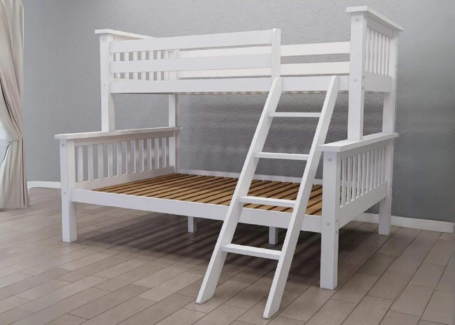 Luca Wooden Triple Bunk Bed Mattress Bundle