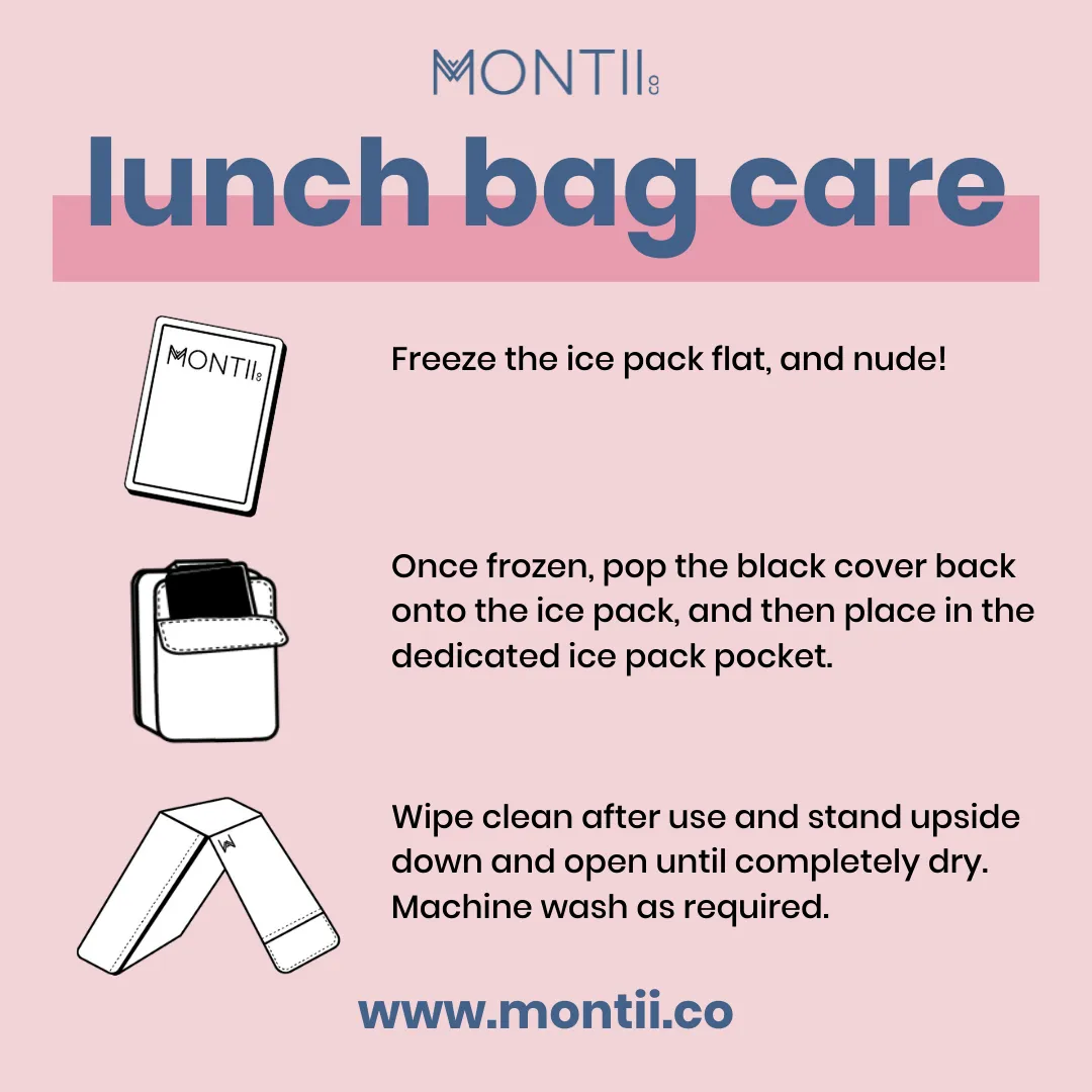 MontiiCo Large Insulated Lunch Bag - Ripple Cloud