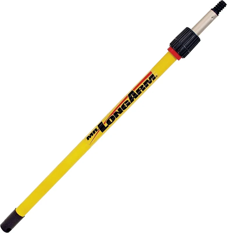 Mr. LongArm Pro-Pole 3204 Extension Pole, 1-1/16 in Dia, 2.2 to 3.9 ft L, Aluminum, Fiberglass Handle :EA: QUANTITY: 1