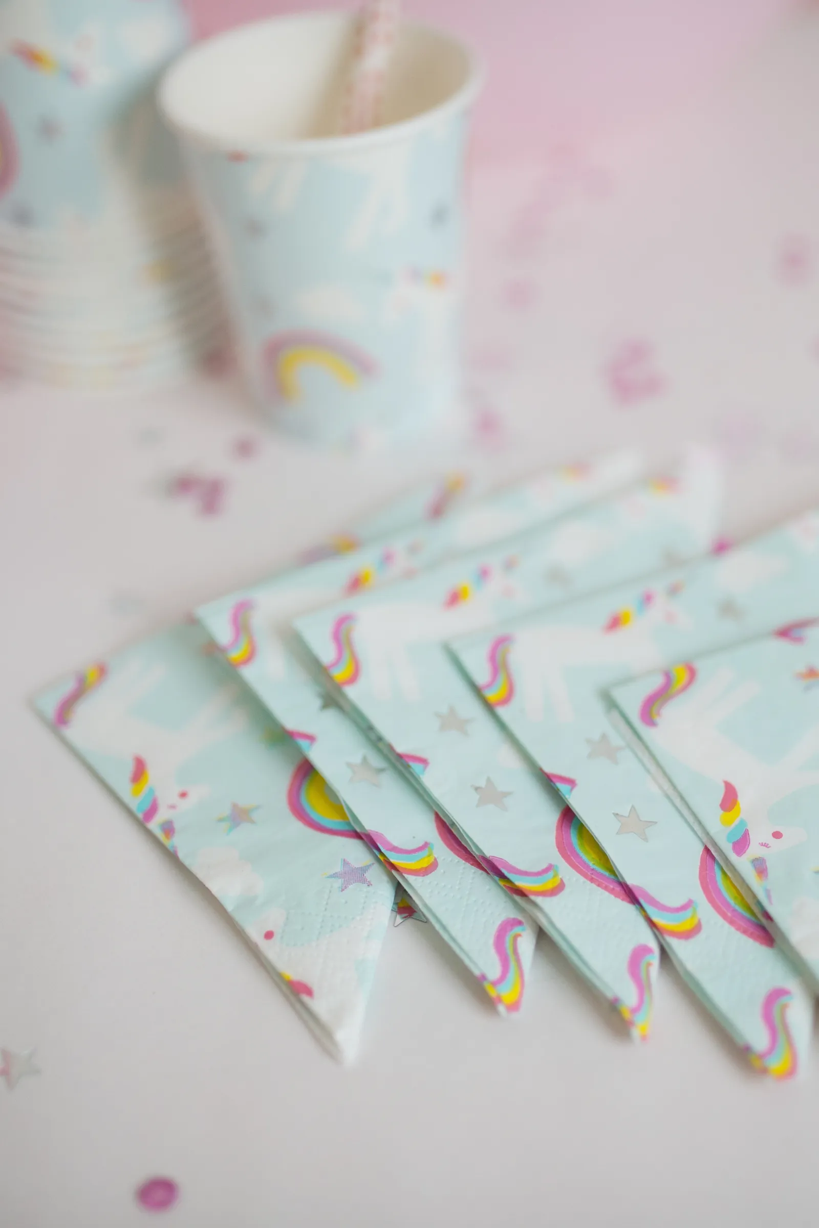 Napkins - Unicorn Square (20 pcs)