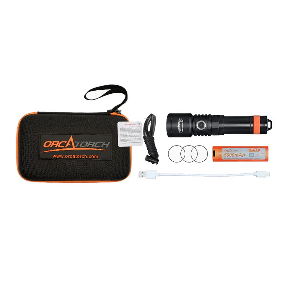 Open Box Orcatorch D710 Scuba Diving Light