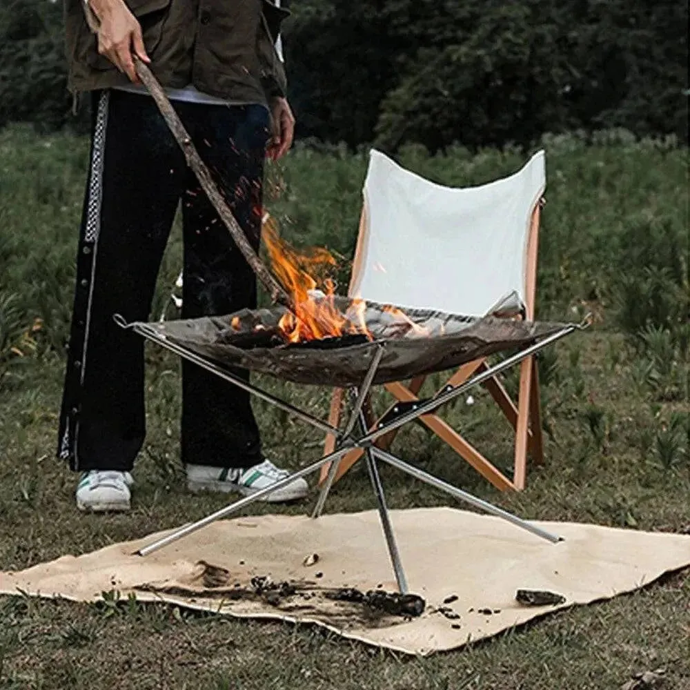 Outdoor Camping Fireproof Cloth Picnic Barbecue Insulation Mat Flame Retardant High Temperature Fire Blanket Fiberglass Mat