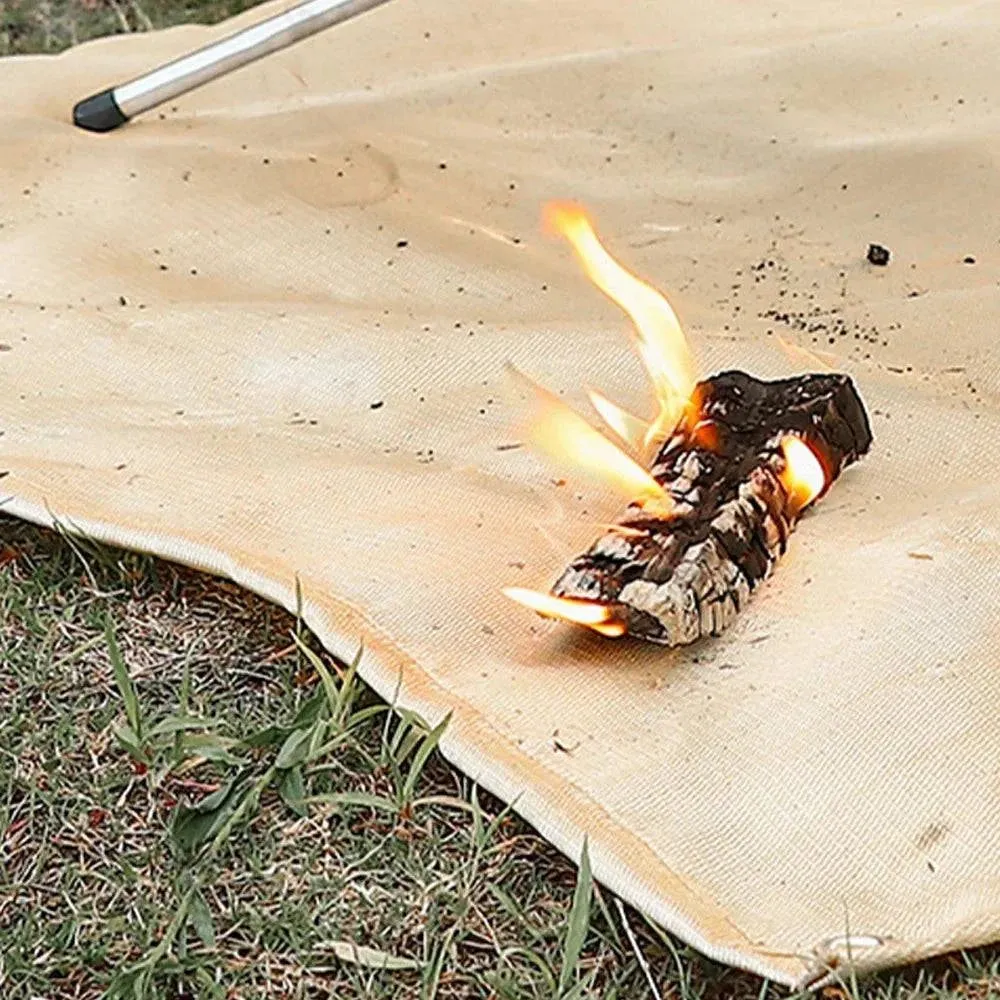 Outdoor Camping Fireproof Cloth Picnic Barbecue Insulation Mat Flame Retardant High Temperature Fire Blanket Fiberglass Mat