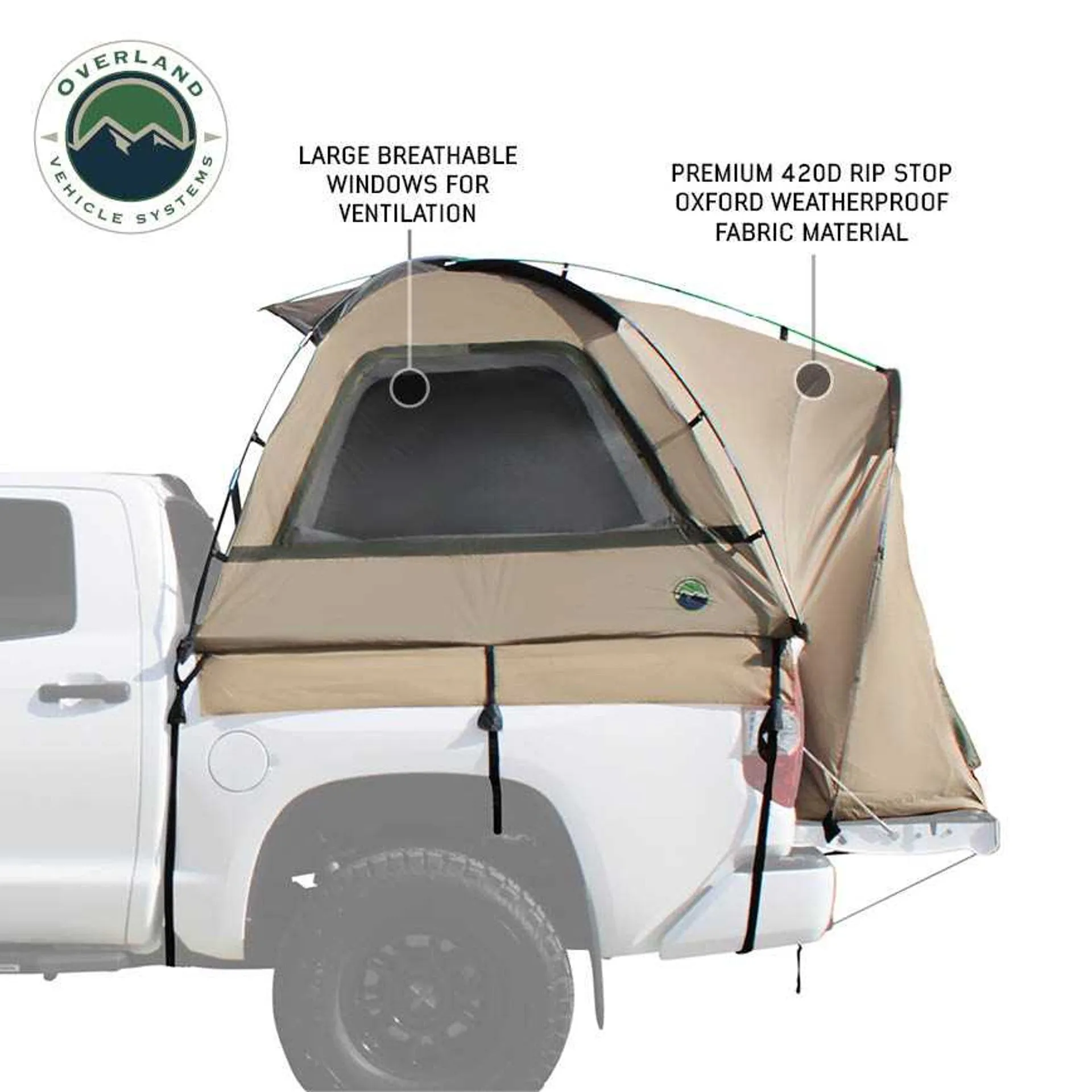 Overland Vehicle Systems LD TACT Truck Bed Tent