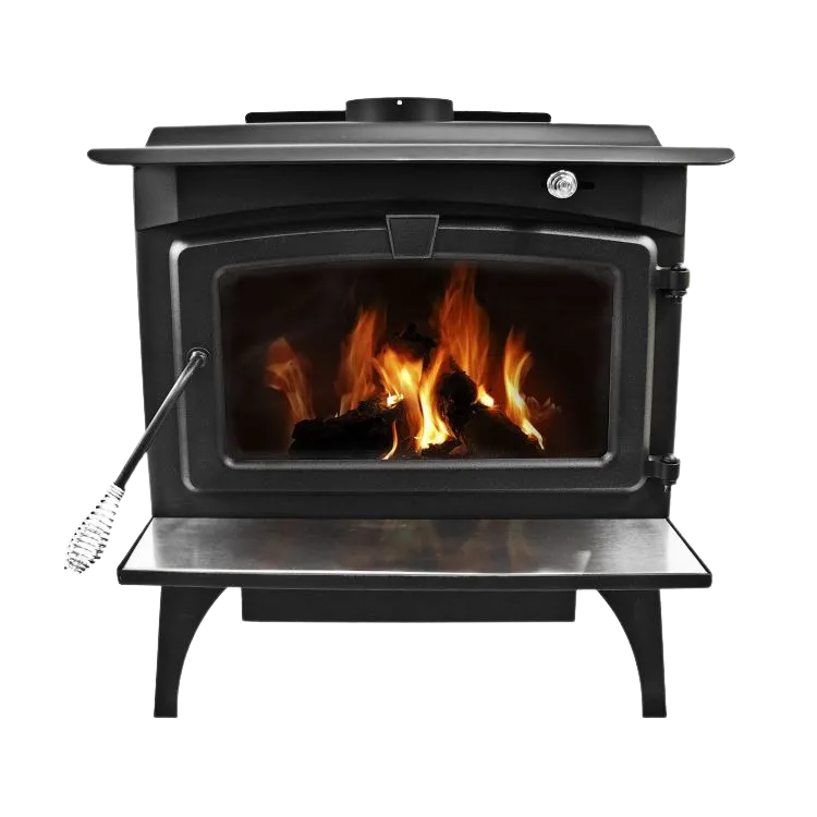 Pleasant Hearth GWS-1800-B 1,800 Sq. Ft. Medium 65,000 BTU EPA Certified Wood-Burning Stove with Blower New