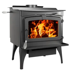 Pleasant Hearth WSL-2200-B 2,200 Sq. Ft. 70,000 BTU EPA Certified Wood Burning Stove with Blower Black New