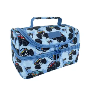 Sachi Double Decker Insulated Lunch Bag - Monster Trucks