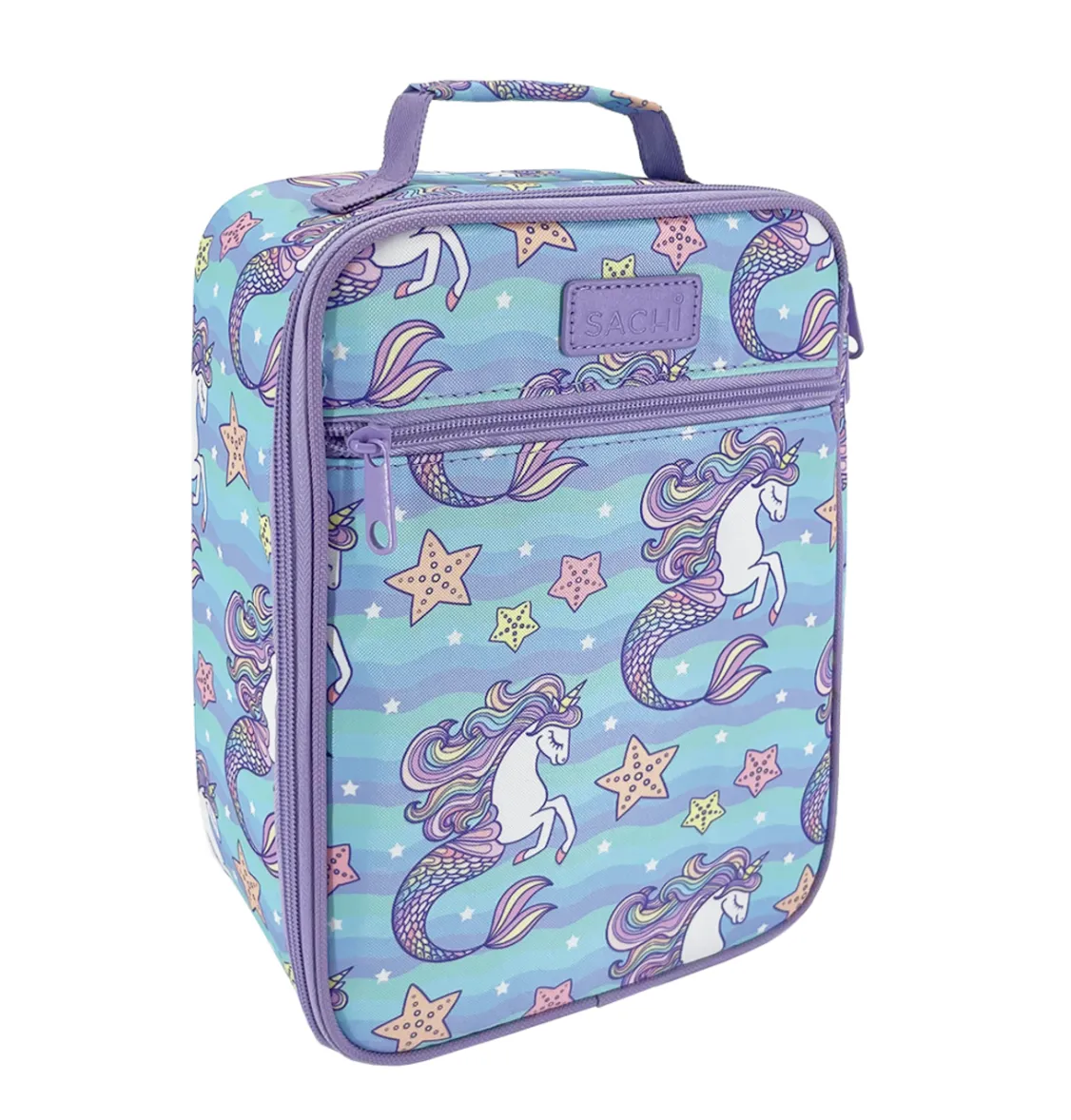 Sachi Insulated Lunch Bag & Bottle Bundle - Mermaid Unicorns