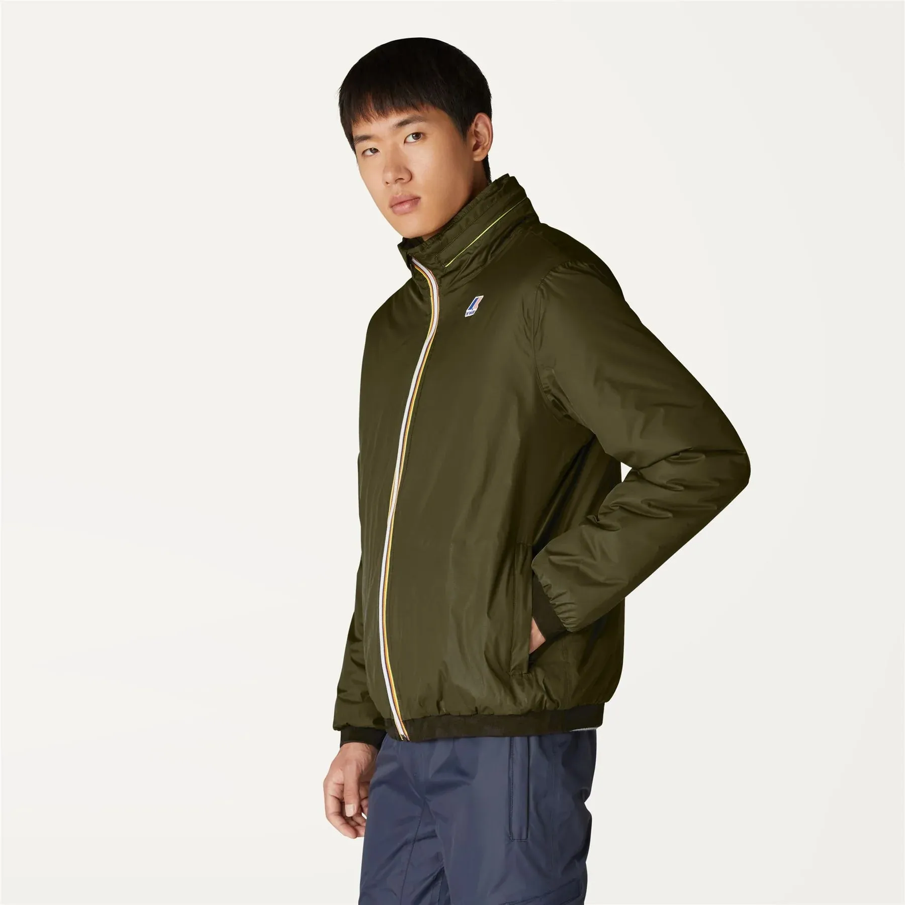 Sam Orsetto - Unisex Sherpa Lined Waterproof Jacket in Green Blackish