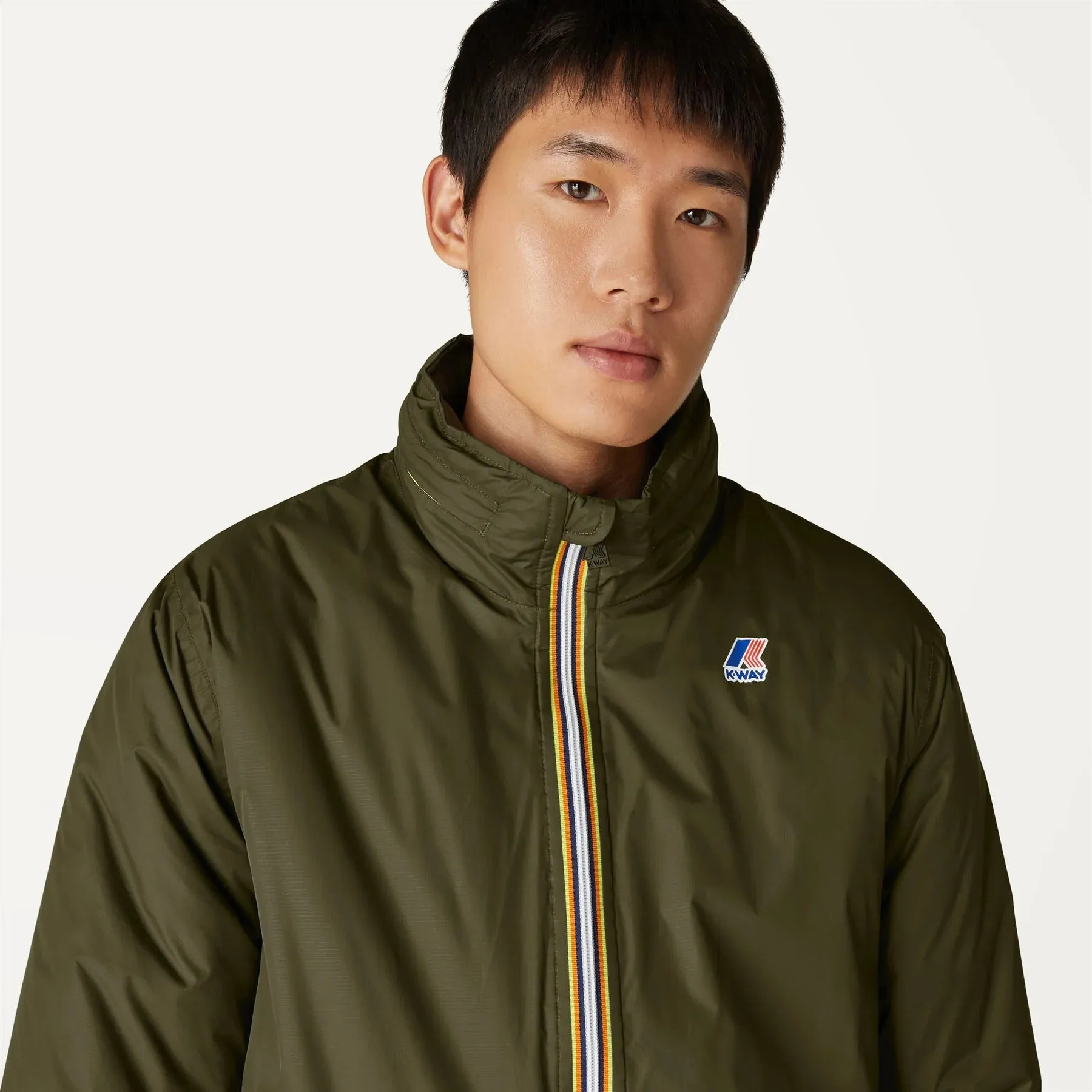 Sam Orsetto - Unisex Sherpa Lined Waterproof Jacket in Green Blackish