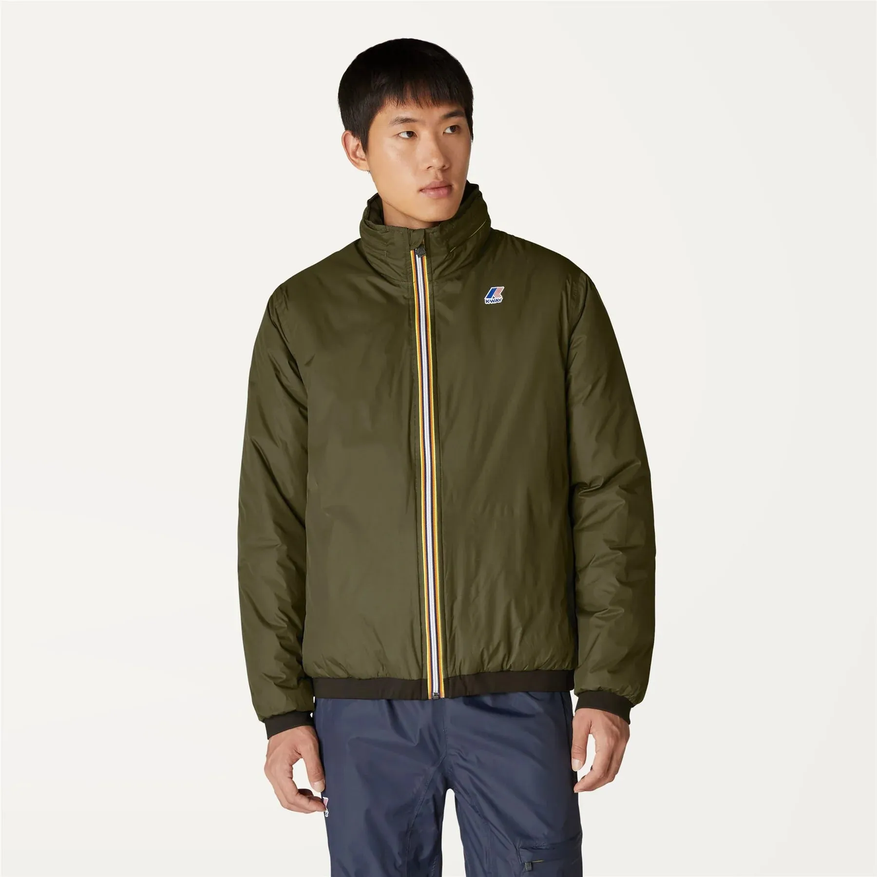 Sam Orsetto - Unisex Sherpa Lined Waterproof Jacket in Green Blackish