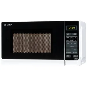 Sharp R272WM 20 Litre Solo Microwave Oven - White