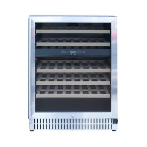 Summerset 24-Inch Outdoor Rated Dual Zone Wine Cooler - SSRFR-24WD