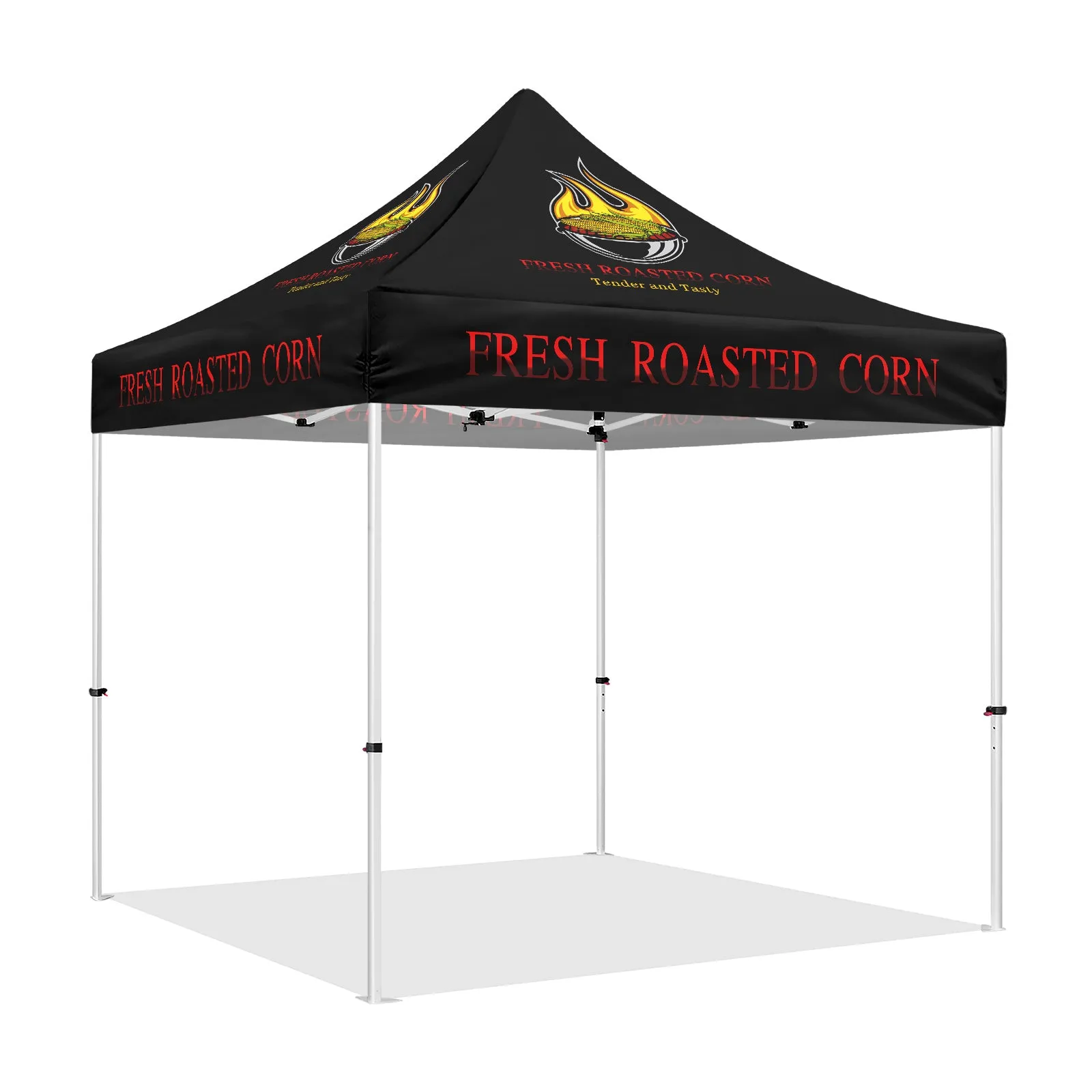 Tents for Food Vendors-10x10 Roasted Corn Outdoor Canopy and Tents