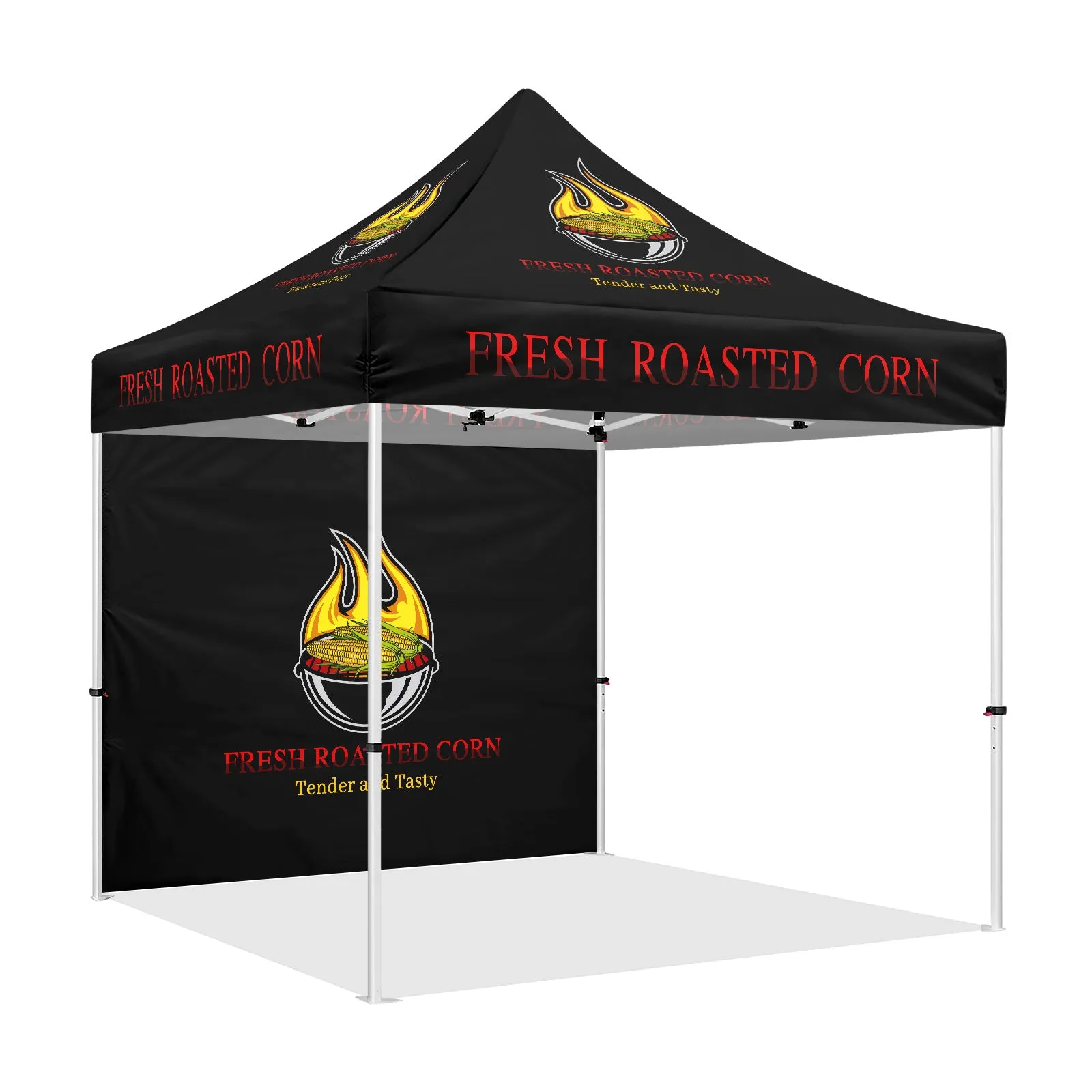 Tents for Food Vendors-10x10 Roasted Corn Outdoor Canopy and Tents