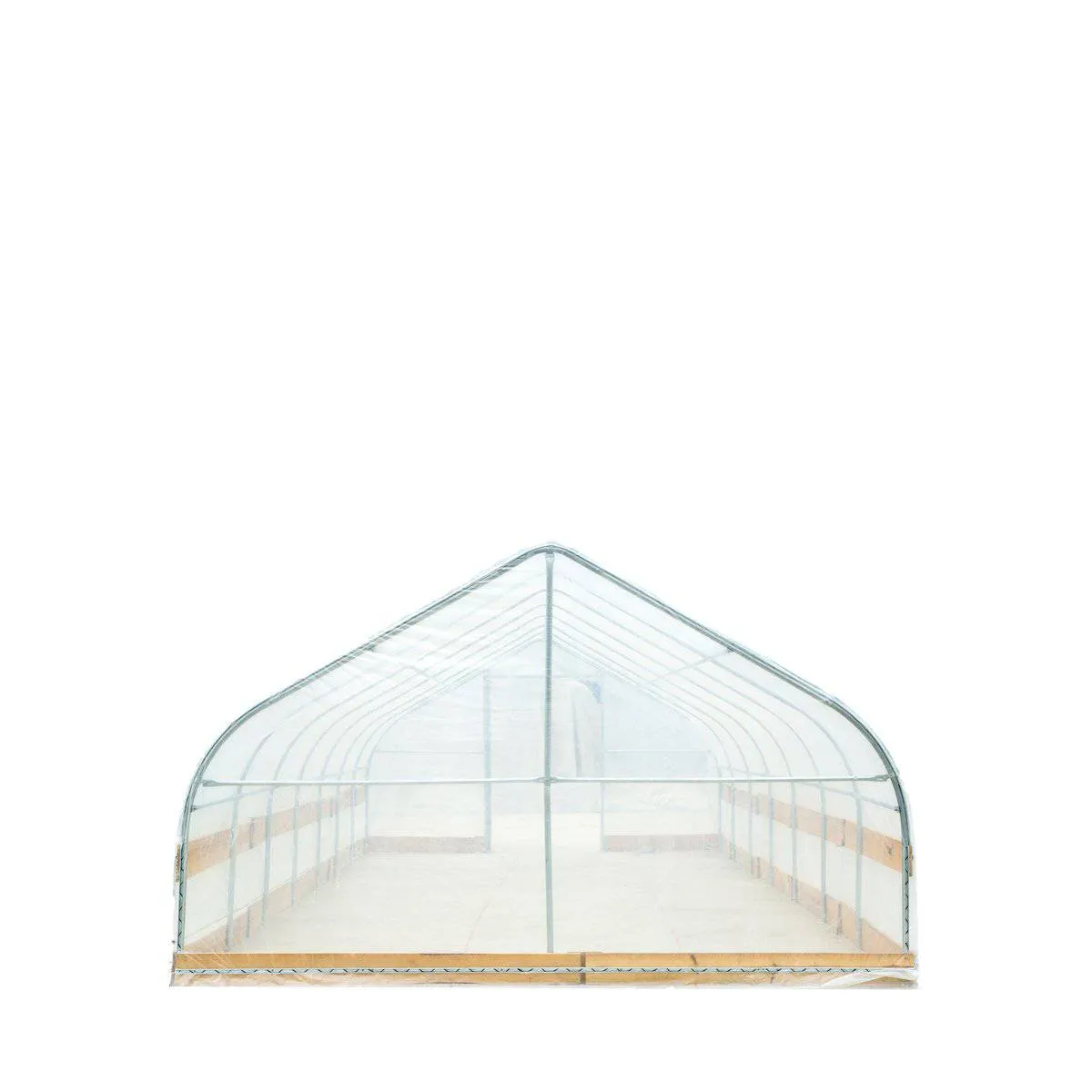 TMG Industrial 12’ x 30’ Tunnel Greenhouse Grow Tent w/6 Mil Clear EVA Plastic Film, Cold Frame, Hand Crank Roll-Up Sides, Peak Ceiling Roof, TMG-GH1230