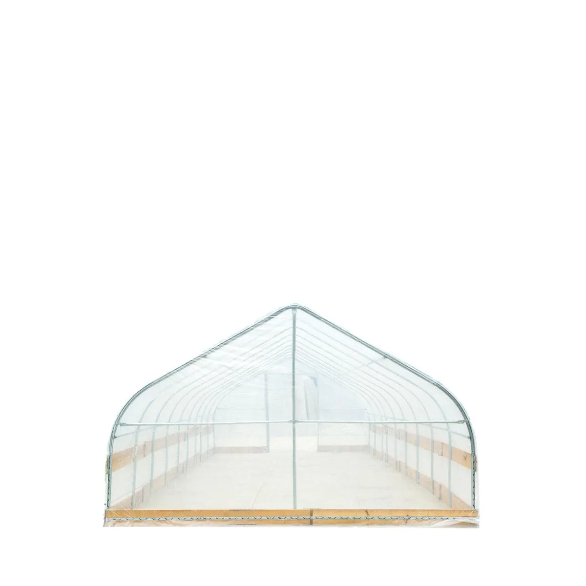 TMG Industrial 12’ x 40’ Tunnel Greenhouse Grow Tent w/6 Mil Clear EVA Plastic Film, Cold Frame, Hand Crank Roll-Up Sides, Peak Ceiling Roof, TMG-GH1240