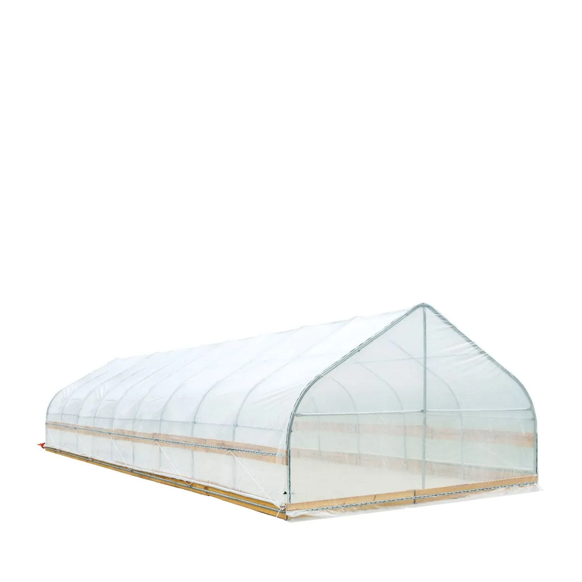 TMG Industrial 12’ x 40’ Tunnel Greenhouse Grow Tent w/6 Mil Clear EVA Plastic Film, Cold Frame, Hand Crank Roll-Up Sides, Peak Ceiling Roof, TMG-GH1240