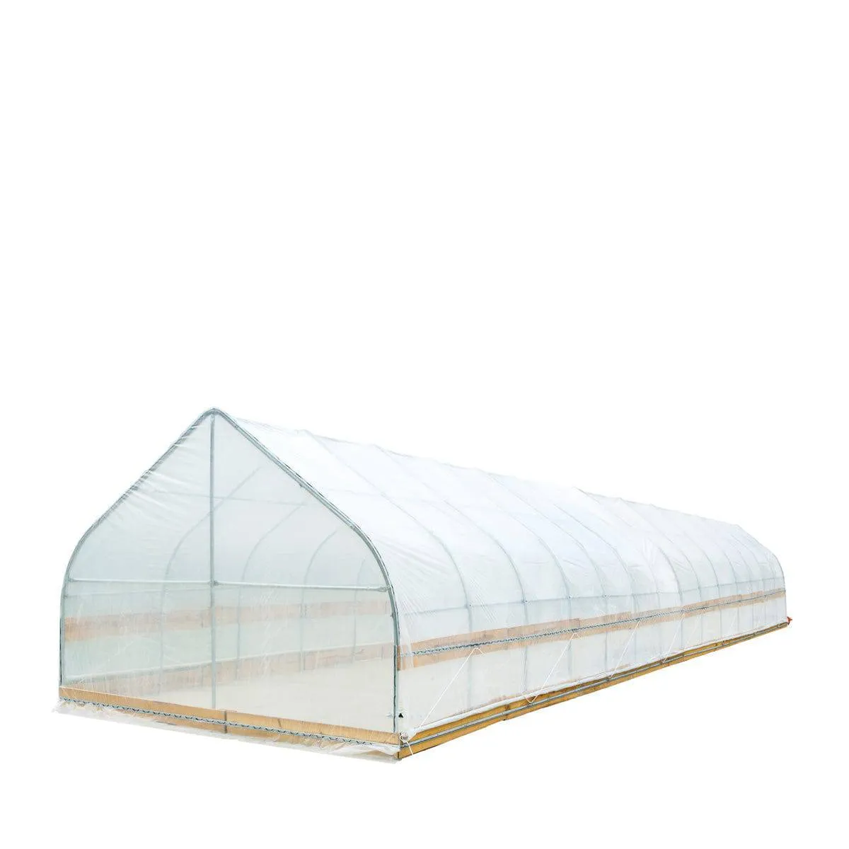 TMG Industrial 12’ x 60’ Tunnel Greenhouse Grow Tent w/6 Mil Clear EVA Plastic Film, Cold Frame, Hand Crank Roll-Up Sides, Peak Ceiling Roof, TMG-GH1260