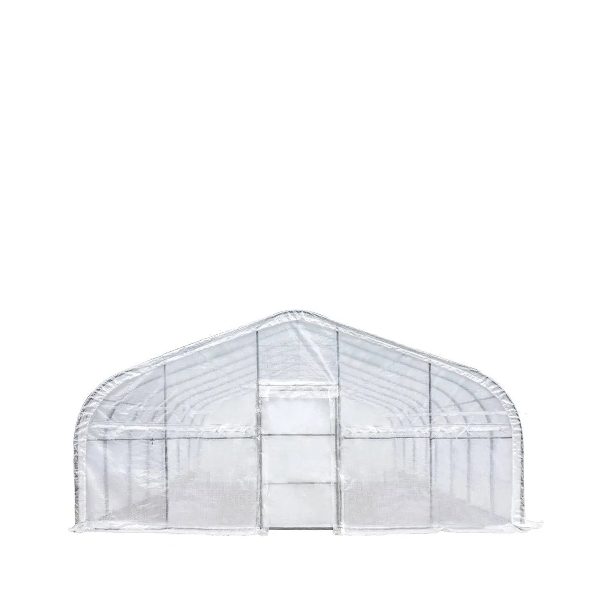 TMG Industrial 20’ x 40’ Tunnel Greenhouse Grow Tent w/12 Mil Ripstop Leno Mesh Cover, Cold Frame, Roll-up Windows, Peak Ceiling Roof, TMG-GH2040