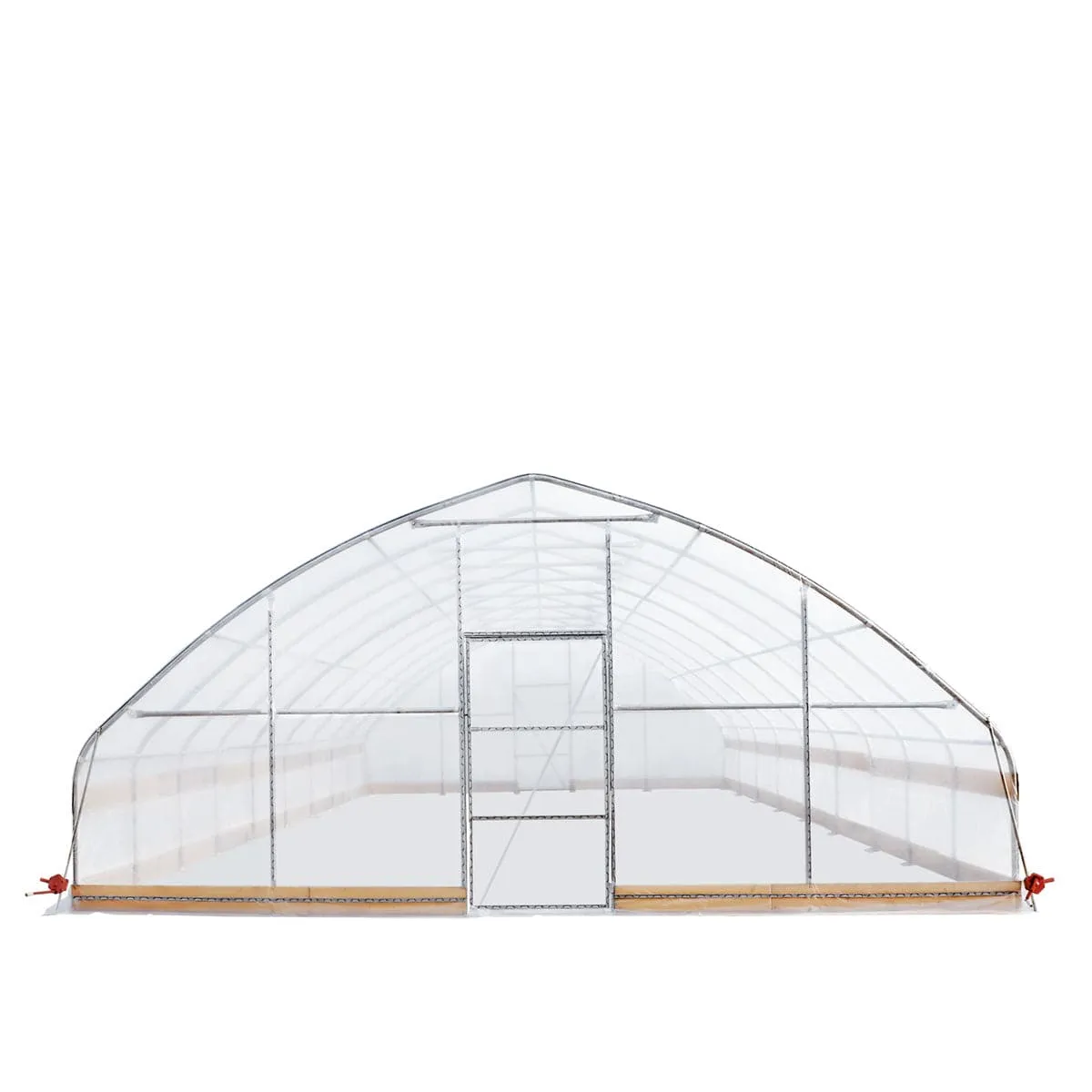 TMG Industrial 25’ x 40’ Tunnel Greenhouse Grow Tent w/6 Mil Clear EVA Plastic Film, Cold Frame, Hand Crank Roll-Up Sides, Peak Ceiling Roof, TMG-GH2540