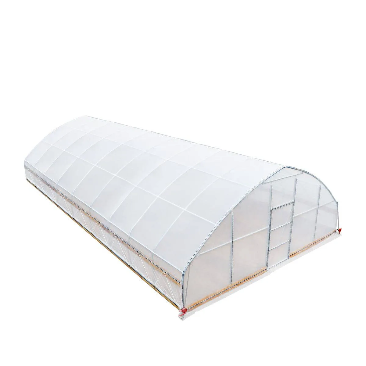 TMG Industrial 25’ x 40’ Tunnel Greenhouse Grow Tent w/6 Mil Clear EVA Plastic Film, Cold Frame, Hand Crank Roll-Up Sides, Peak Ceiling Roof, TMG-GH2540