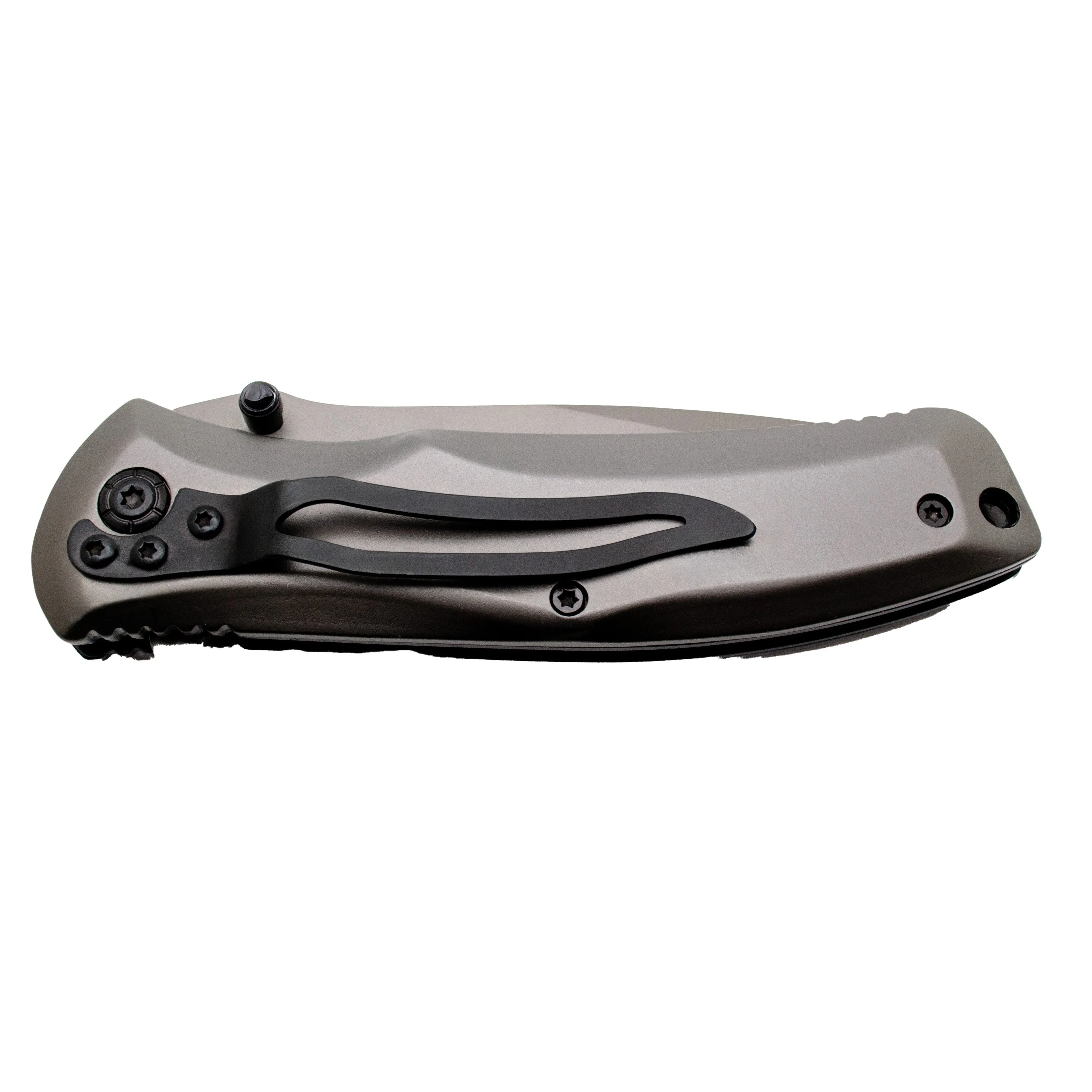 Visol Pendragon Serrated Pocket Knife - Gunmetal